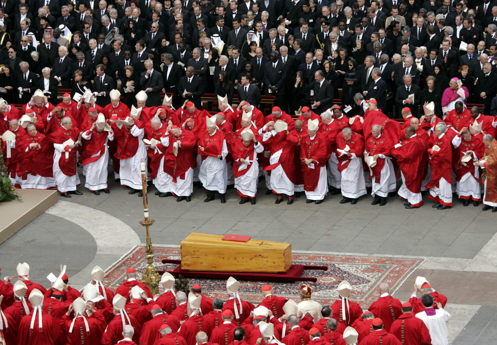 2005: Pope John Paul II's funeral